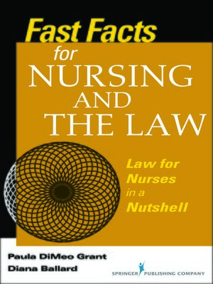 cover image of Fast Facts About Nursing and the Law